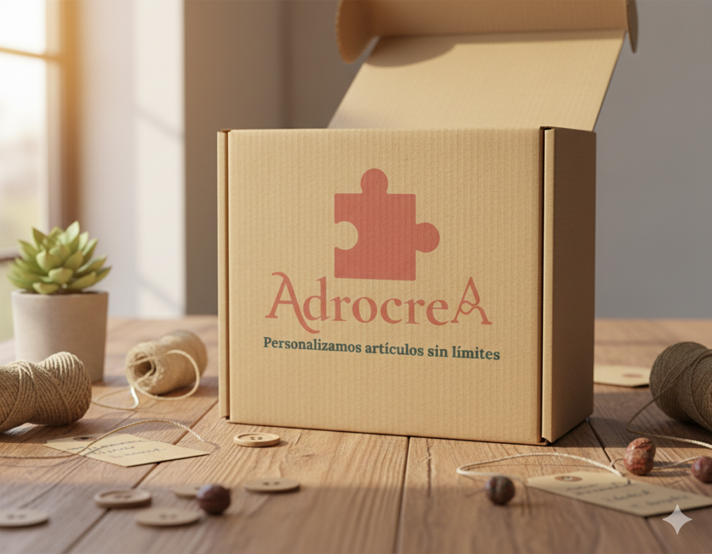 sobre mi-Packaging sostenible de AdrocreA con materiales reciclables