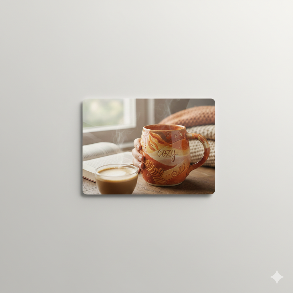 Imán decorativo personalizado con foto o diseño creativo.