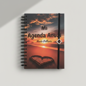 Agenda anual con anillas
