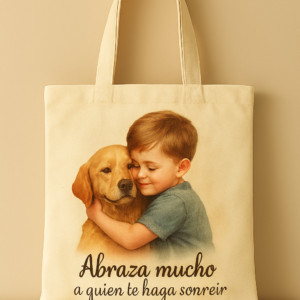 Tote bag personalizada con diseño y frase