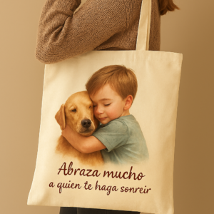 Tote bag personalizada con diseño y frase