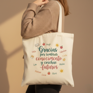Tote bag personalizada para profesores