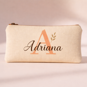 neceser estuche con inicial y nombre