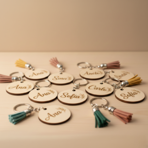 Llavero mdf con nombre