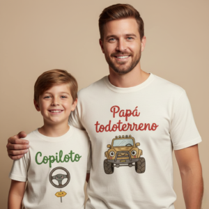 camisetas parejas Papa todoterreno
