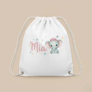 Mochila saco poliéster infantil con nombre