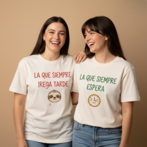 camisetas amigas La que siempre llega tarde