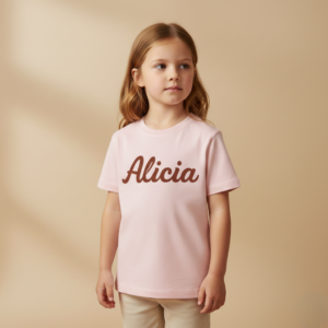 Camiseta de algodón personalizada para niños