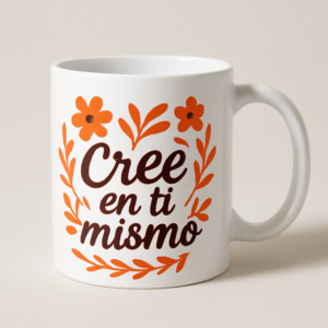 taza personalizada con frase