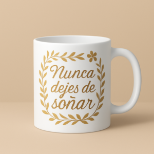 Taza nunca dejes de soñar